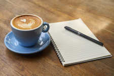 lifestyle minimal coffee notebook