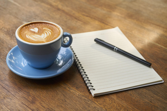 lifestyle minimal coffee notebook